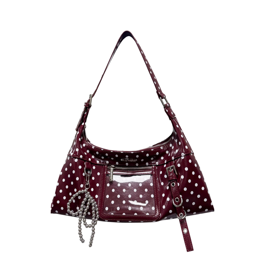 Cultivator Original Niche Retro Waxed Polka-Dot Çanta