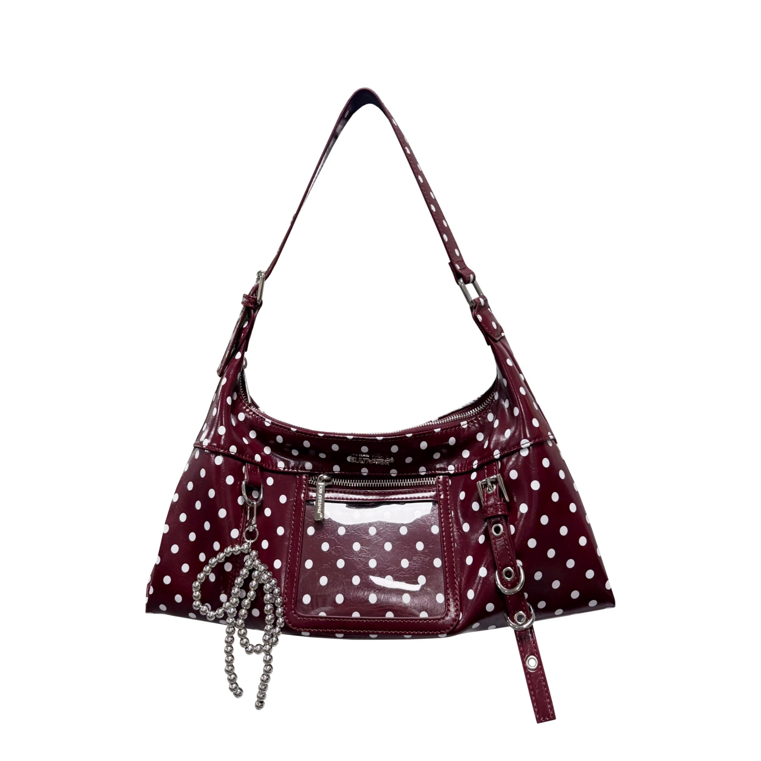 Cultivator Original Niche Retro Waxed Polka-Dot Çanta