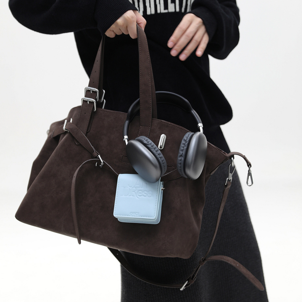 Jandress Suede Brown Gallinini Tote Çanta