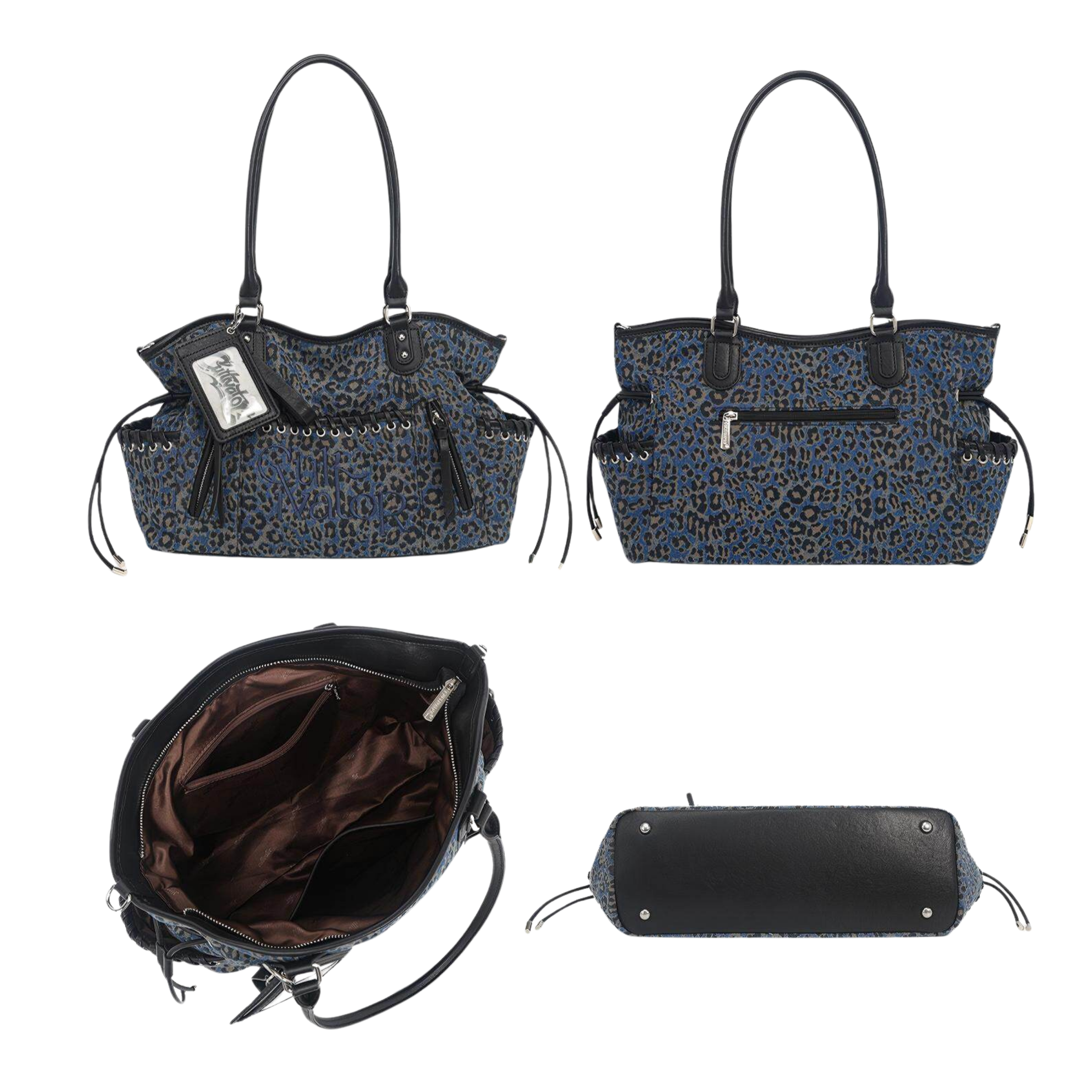 Cultivator Original Niche Sexy Leopard-Print Denim Çanta