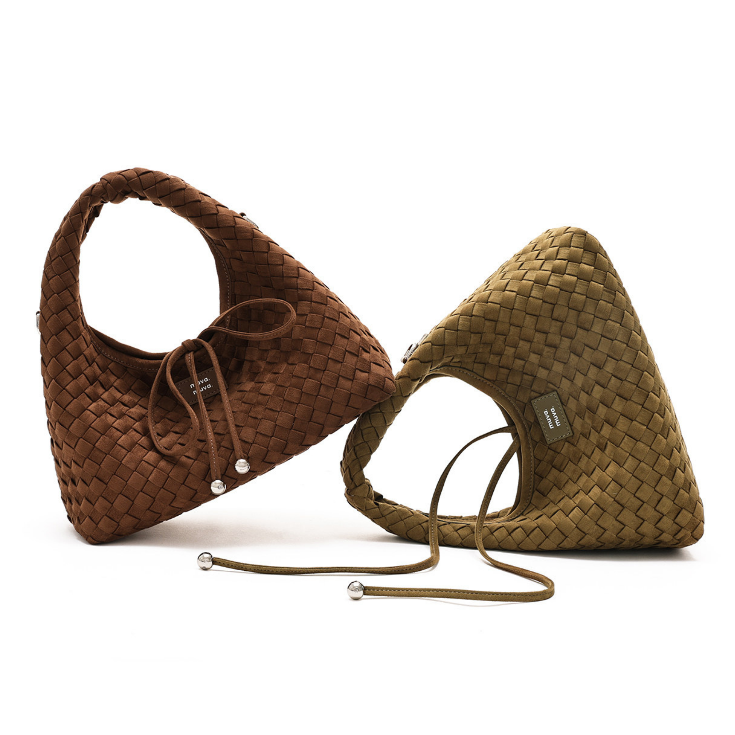 Muva Woven Mini Triangle Pouch Çanta