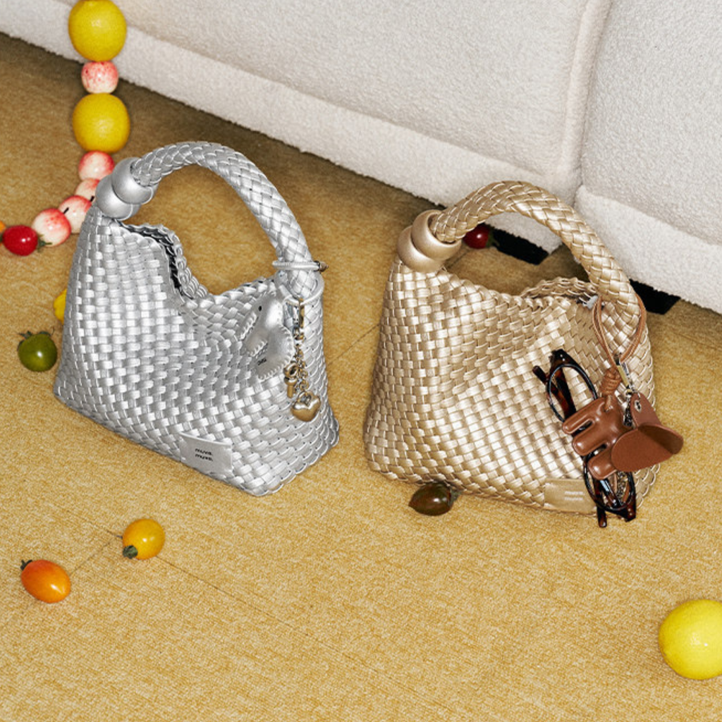 Muva Woven Mini Handmade Bucket Çanta