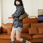 SmoSmos Original Millennium Siren Leopard Print Y2K Çanta