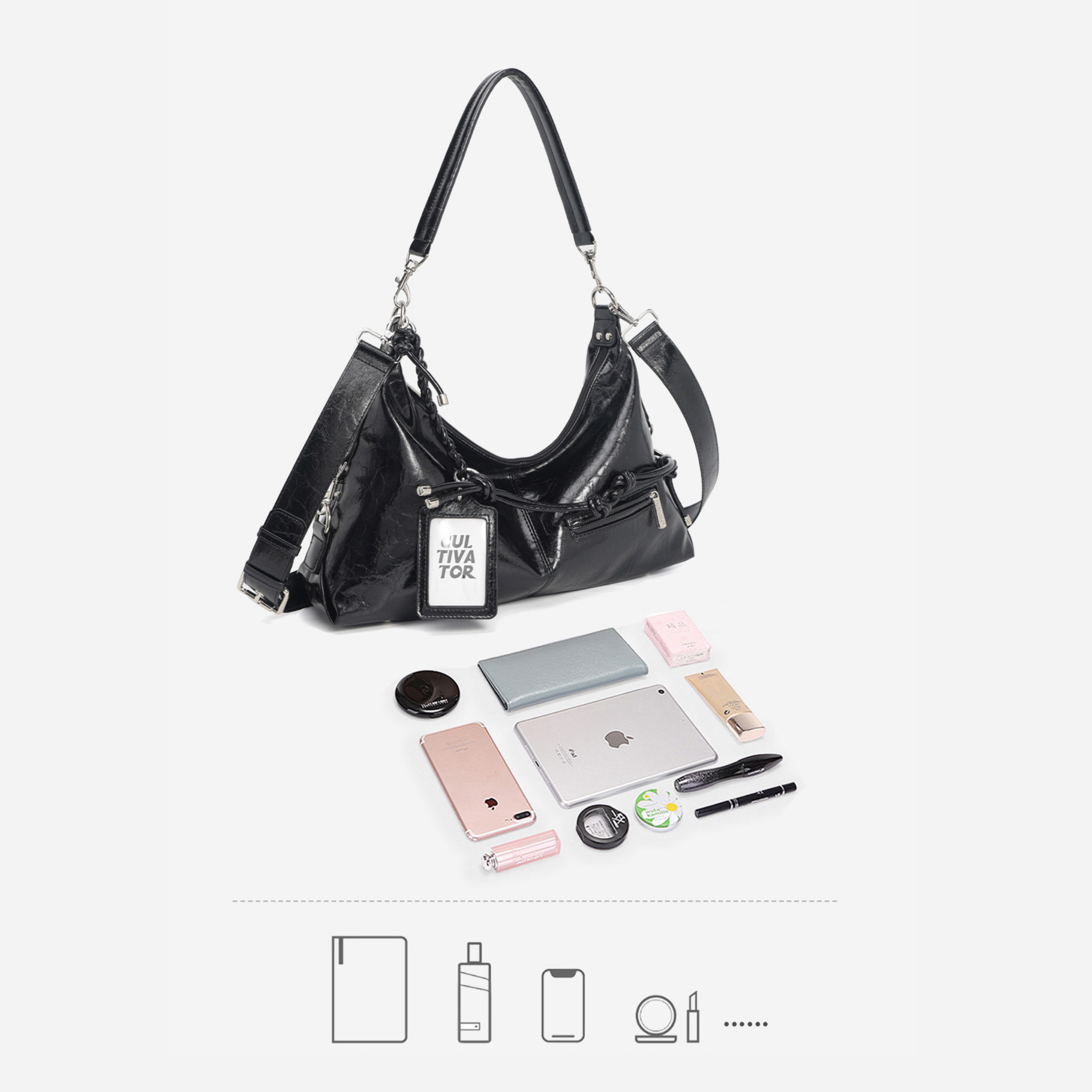 Cultivator Orijinal Slouchy Rebel Hobo Çanta