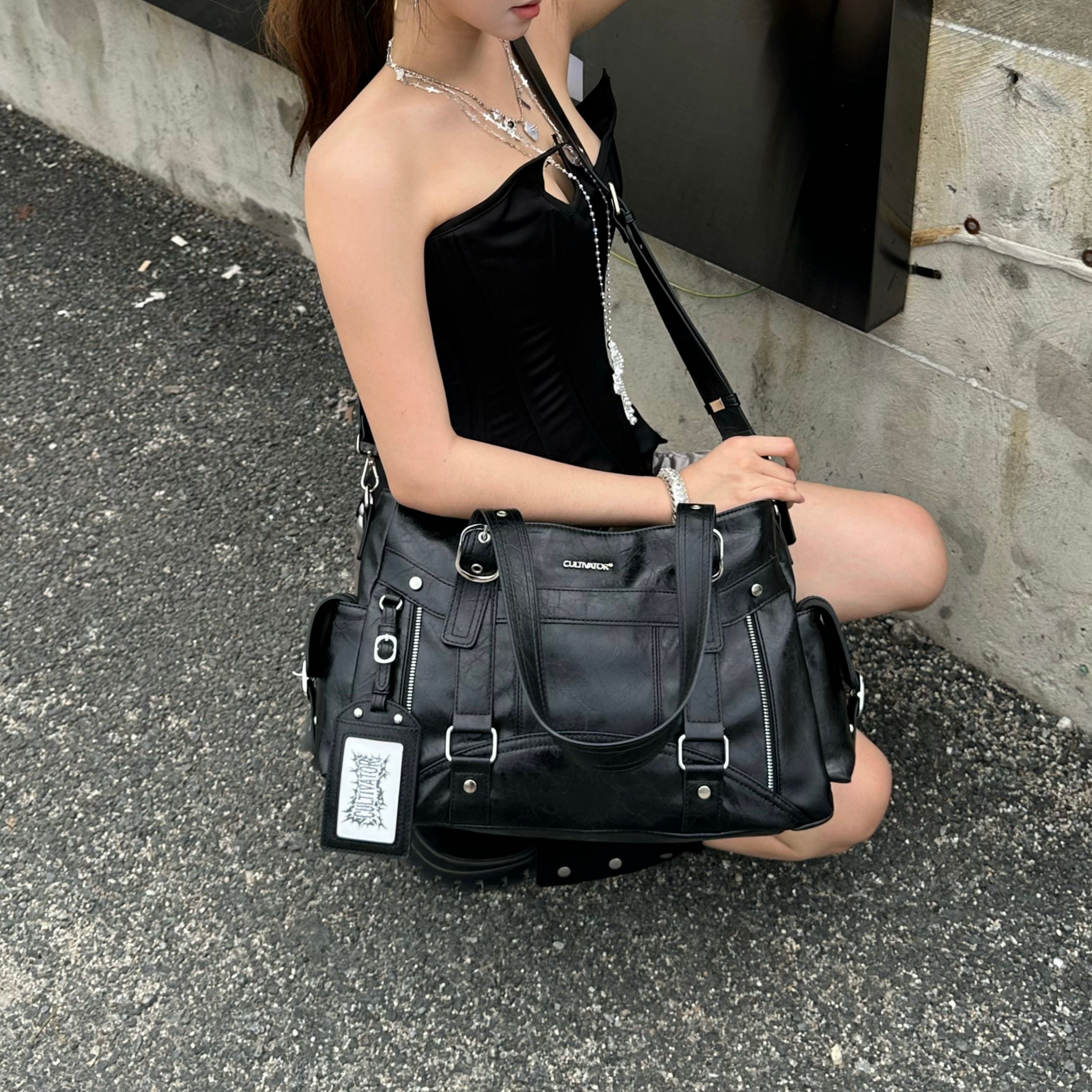Cultivator Original Niche Retro Buckle Tote Çanta