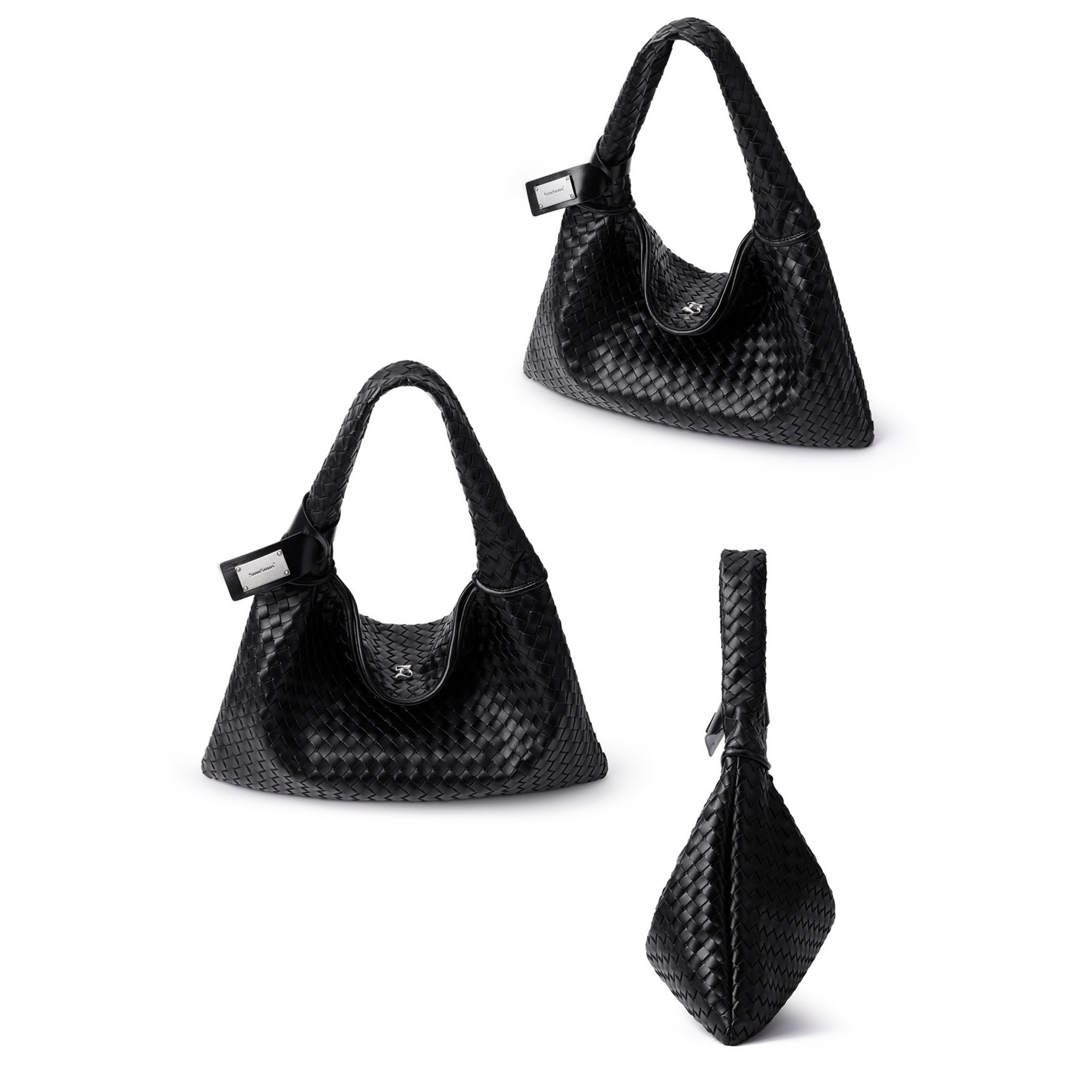 SmoSmos Woven Slouchy Hobo Çanta