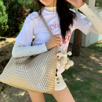 ECODAY Woven Tote Çanta Spring/Summer Original Design