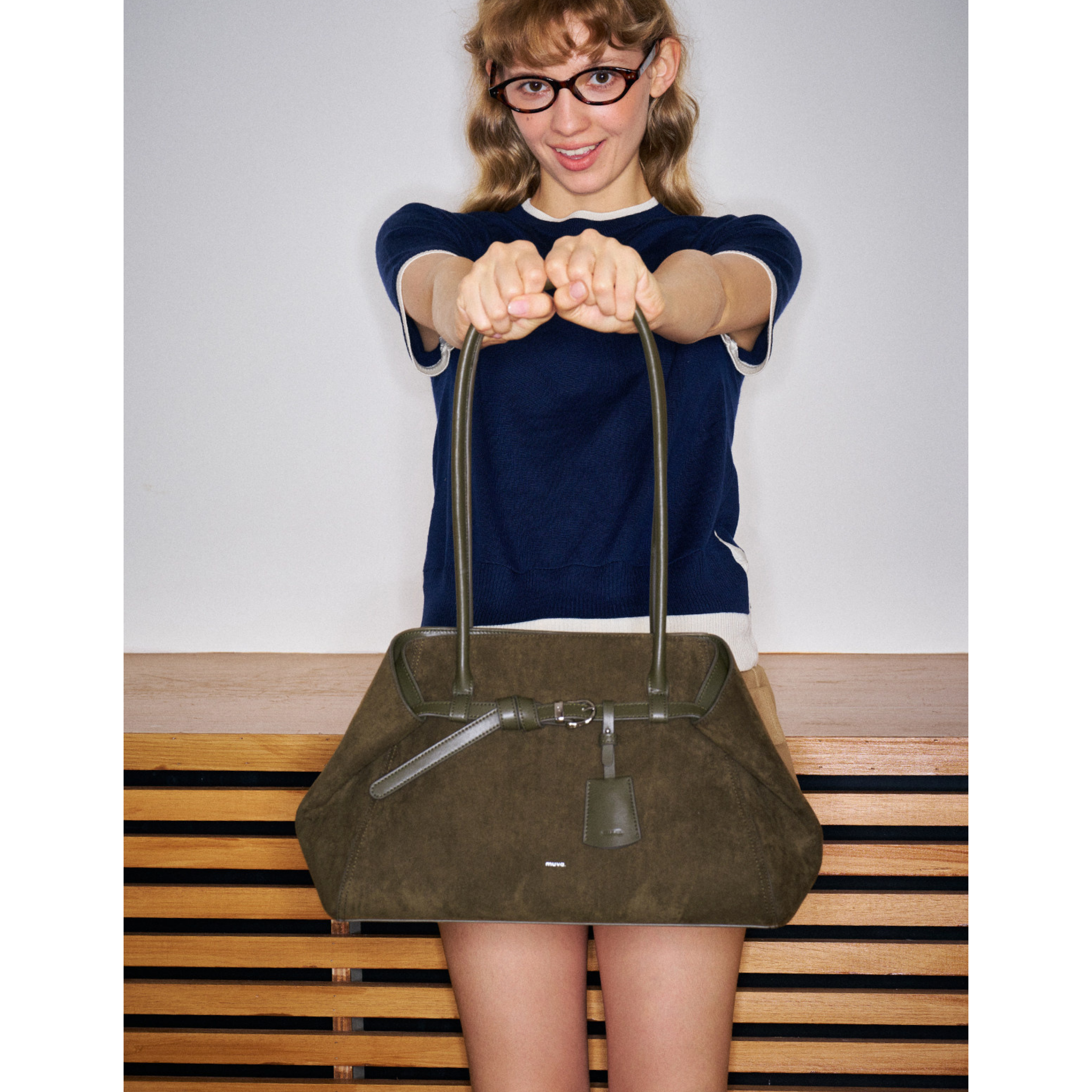 Muva Foldable Suede Tote Kadın Çanta