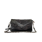 Cultivator Original Snake-Print Pleated Chain-Strap Çanta