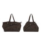 Jandress Suede Brown Gallinini Tote Çanta