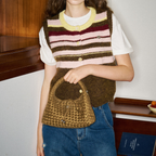 Muva Woven Mini Triangle Pouch Çanta
