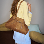 Muva Foldable Suede Tote Kadın Çanta