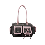 Cultivator Original Niche Retro Ekose Bowling Çanta