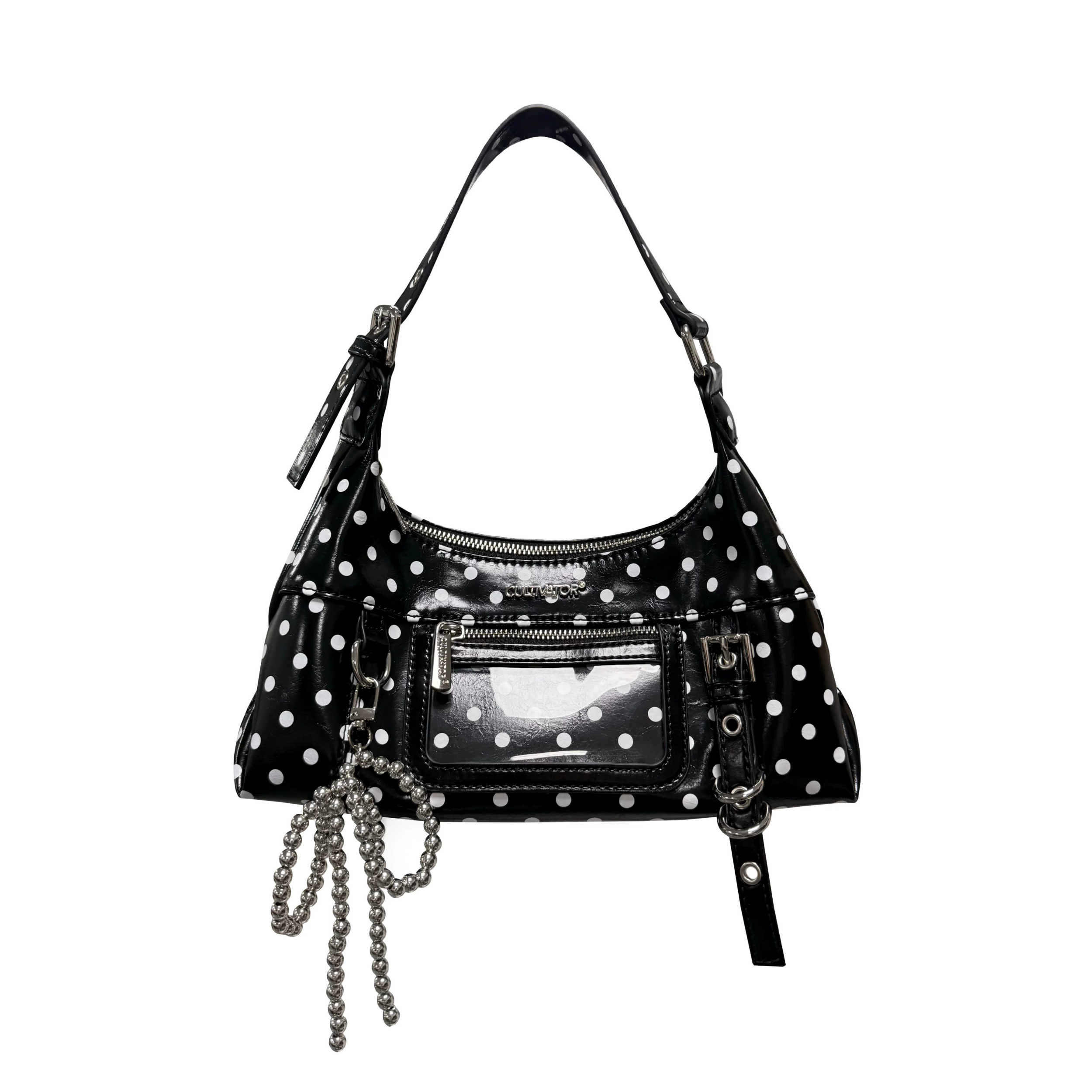 Cultivator Original Niche Retro Waxed Polka-Dot Çanta
