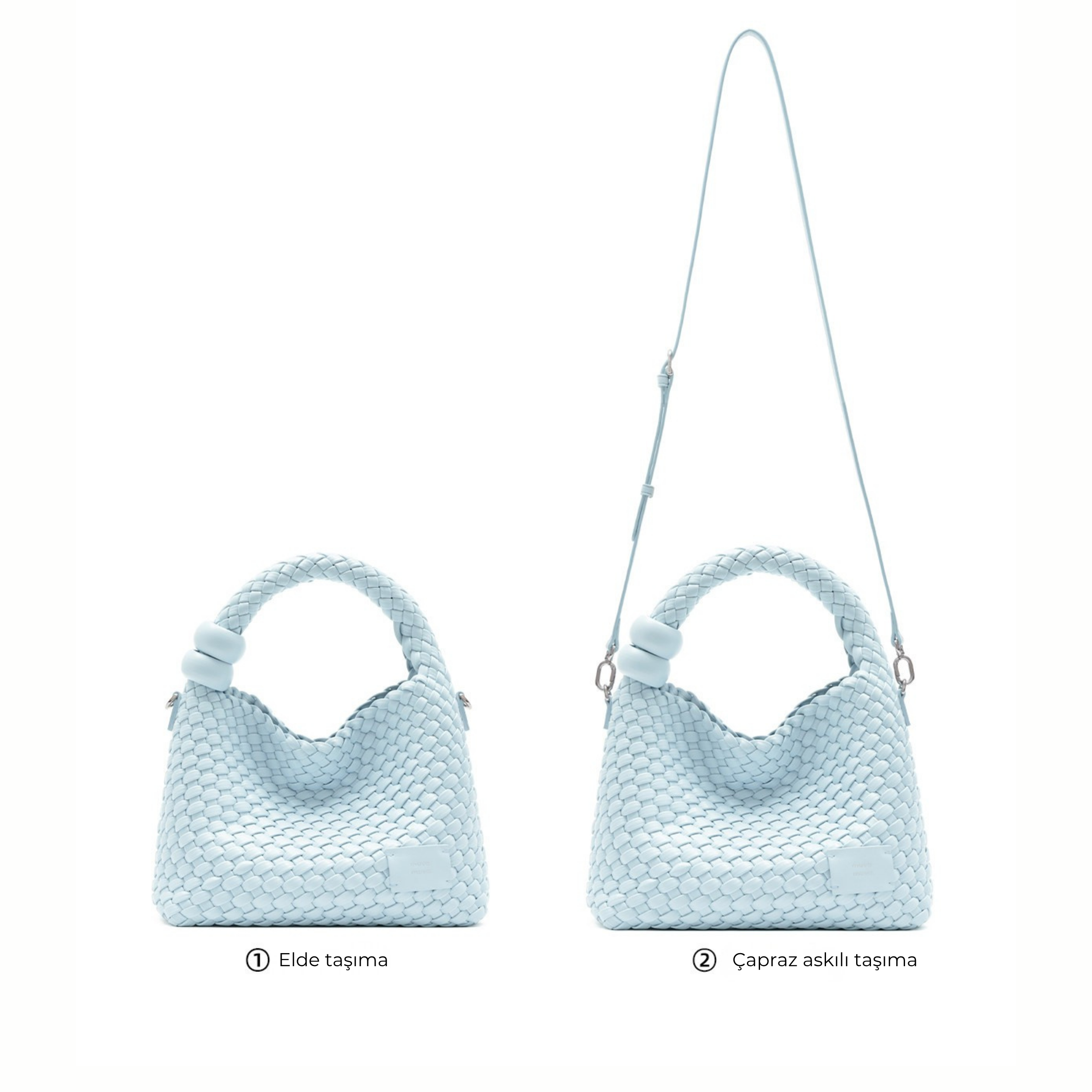 Muva Woven Mini Handmade Bucket Çanta