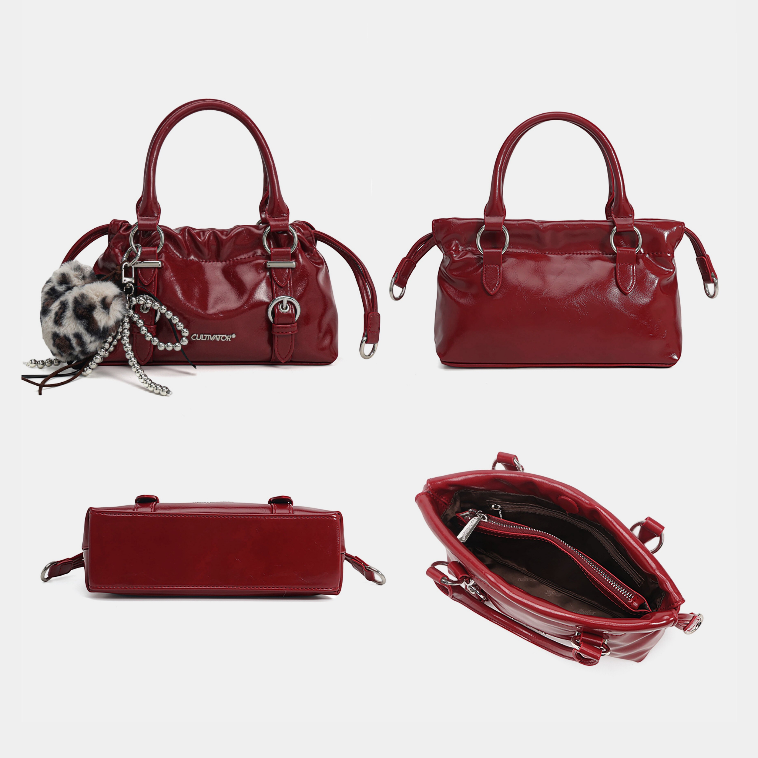 Cultivator Original Vintage Oil Waxed Leather Crossbody Çanta