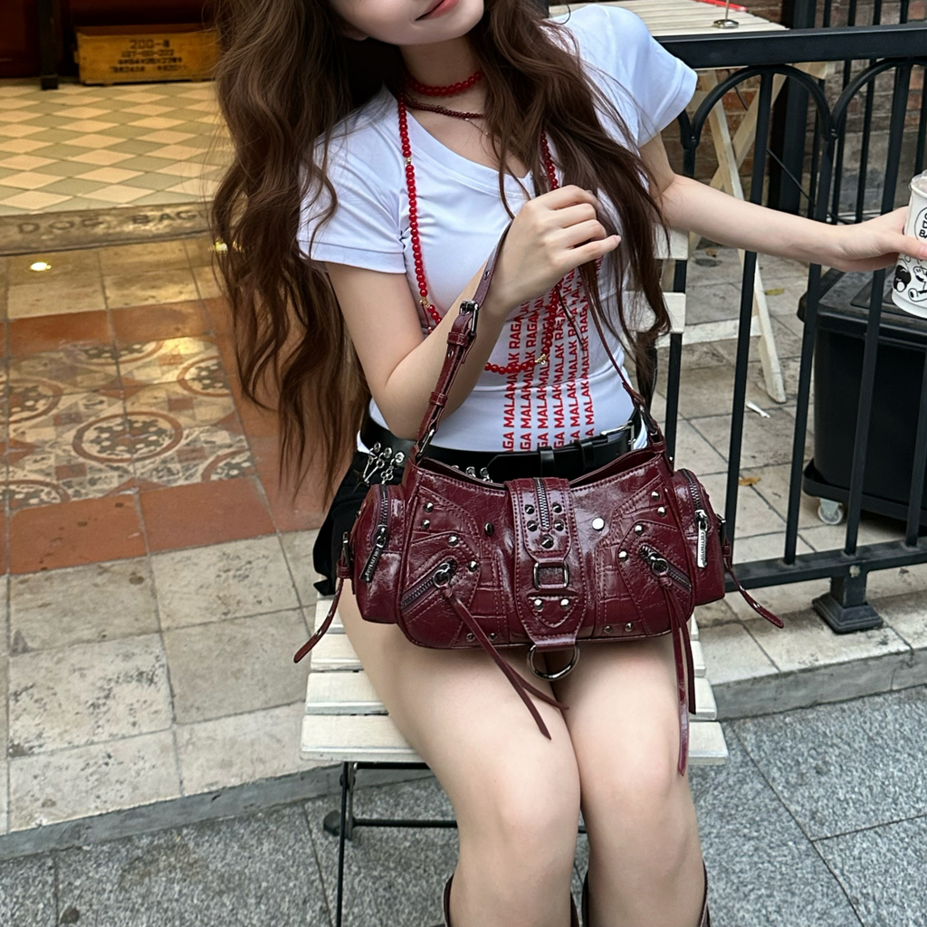 Cultivator Original Niche Hot Girl Oiled Waxed Leather Çanta
