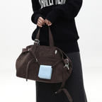 Jandress Suede Brown Gallinini Tote Çanta