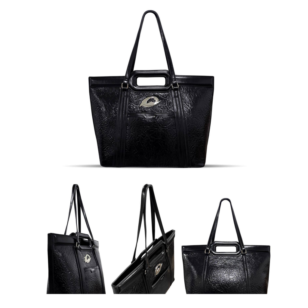 Cultivator Original Black Pleated Tote Çanta