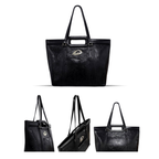 Cultivator Original Black Pleated Tote Çanta