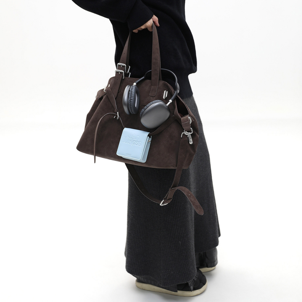 Jandress Suede Brown Gallinini Tote Çanta