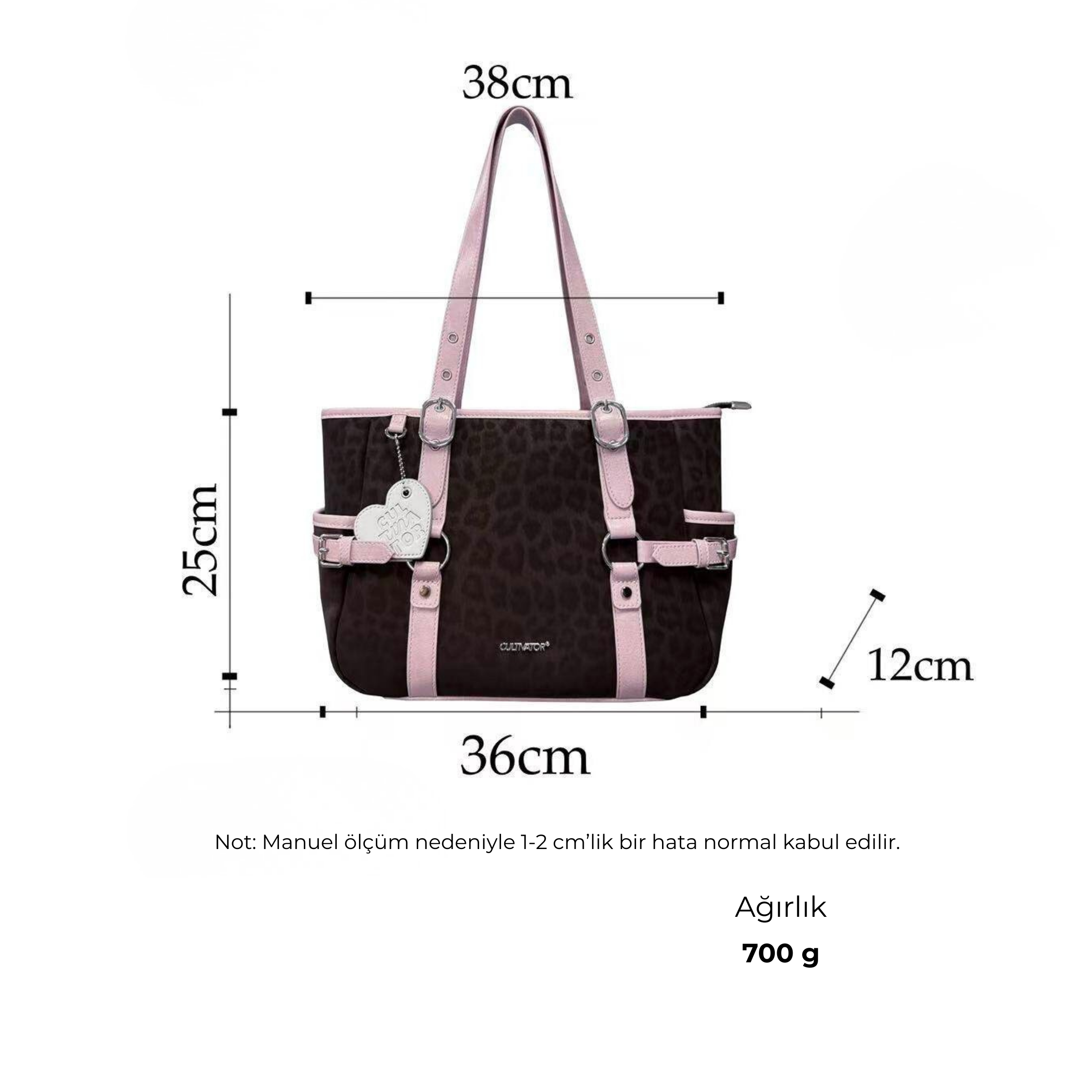 Cultivator Original Niche Leopard Maxi Tote Çanta