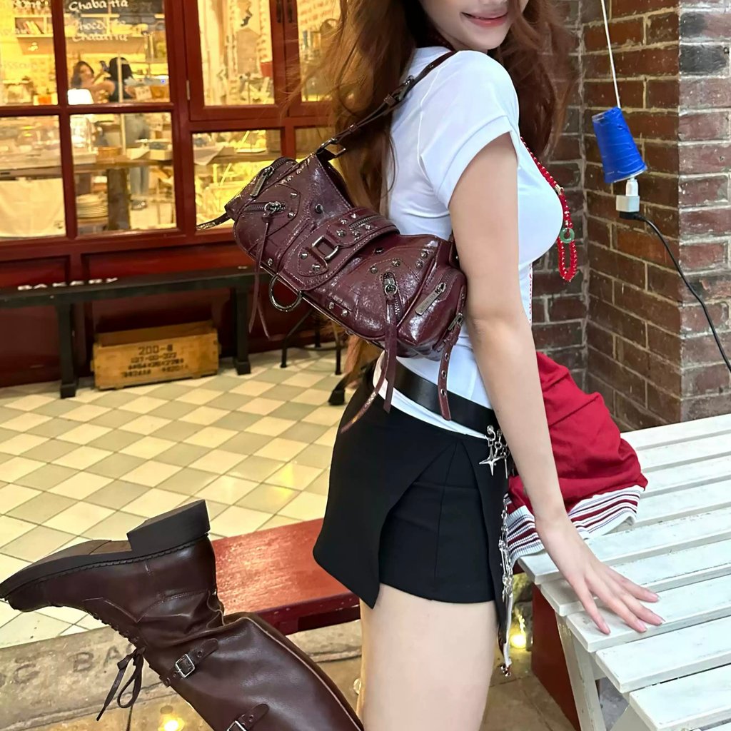 Cultivator Original Niche Hot Girl Oiled Waxed Leather Çanta