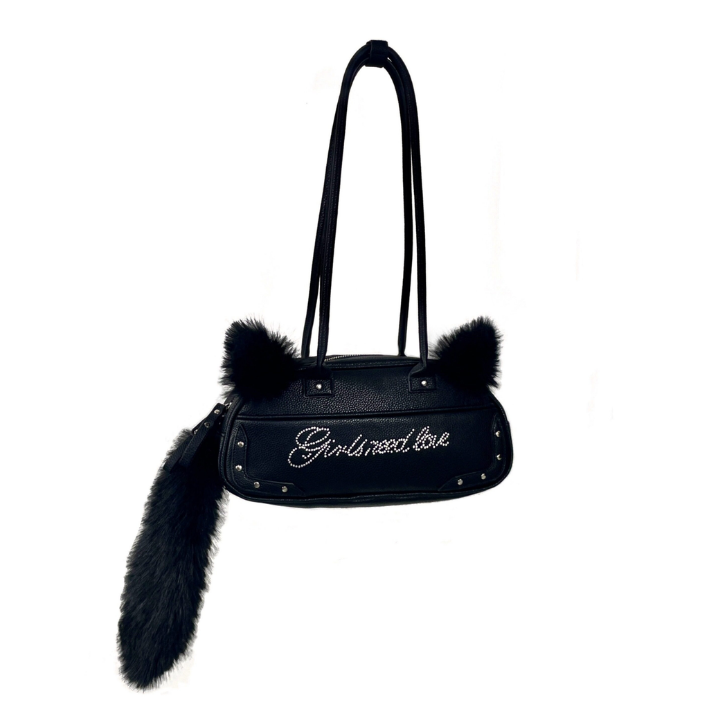Sauce Original Y2K New Cute Plush Cat Tail Çanta