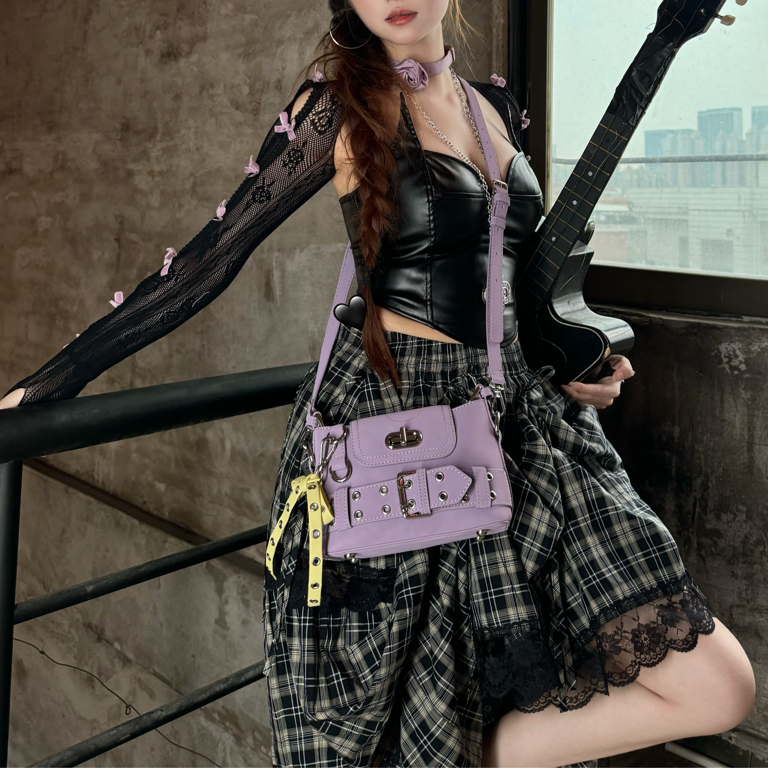 Cultivator Original Niche Retro Color-Blocked Crossbody Bag