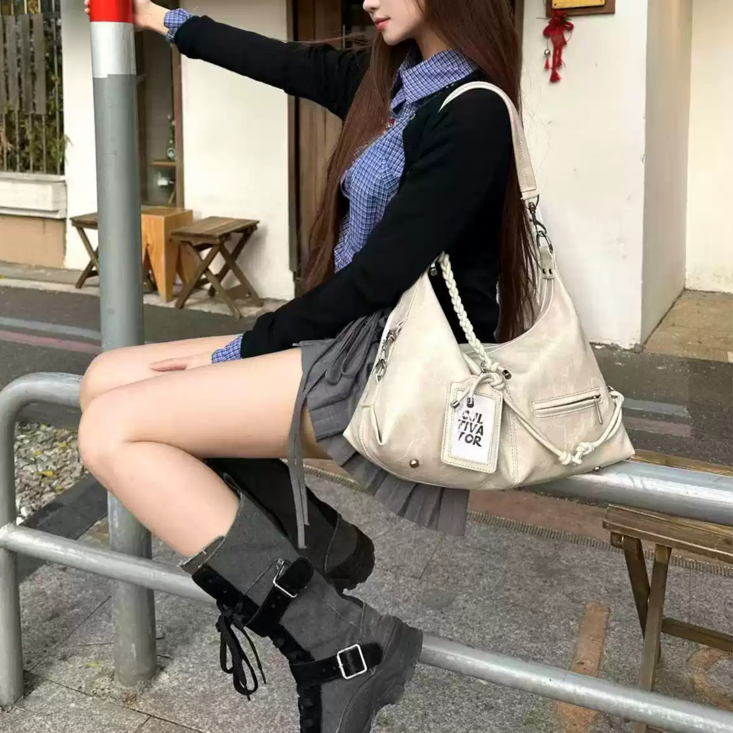 Cultivator Orijinal Slouchy Rebel Hobo Çanta