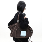 Jandress Suede Brown Gallinini Tote Çanta
