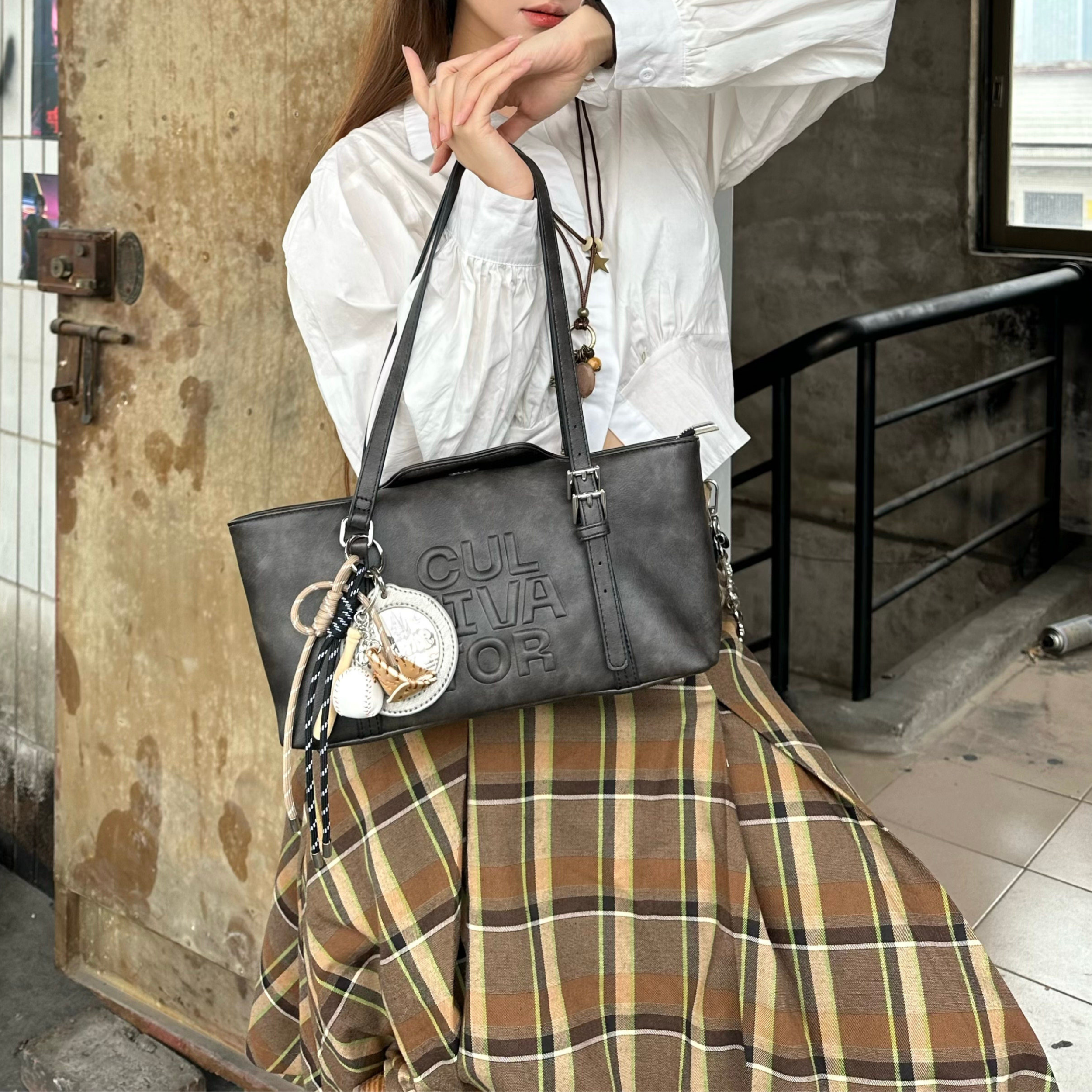 Cultivator Original Niche Retro Everyday Versatile Çanta