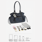 Cultivator Original Niche Sexy Leopard-Print Denim Çanta