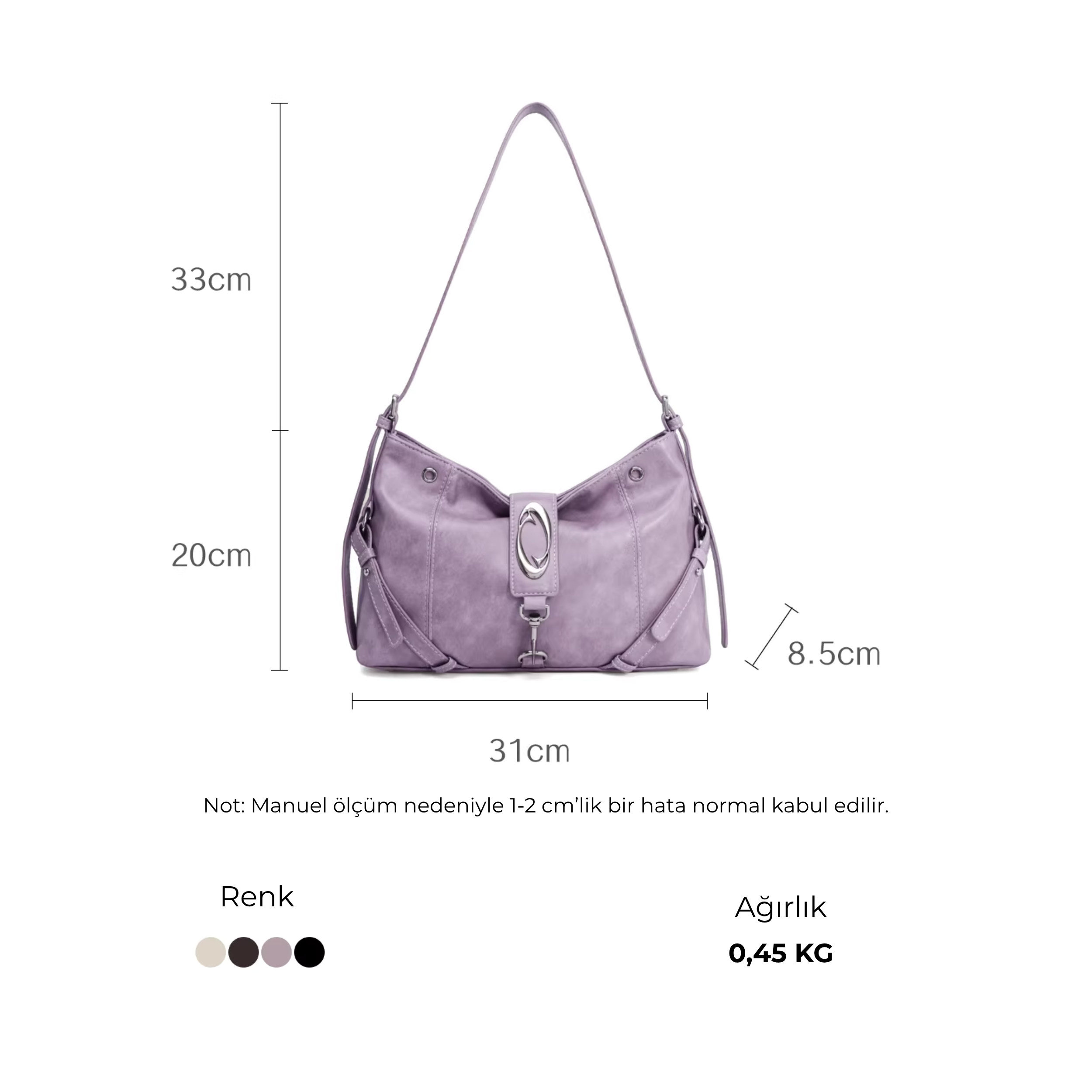 Cultivator Original Urban Crescent Hobo Çanta