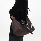Jandress Suede Brown Gallinini Tote Çanta