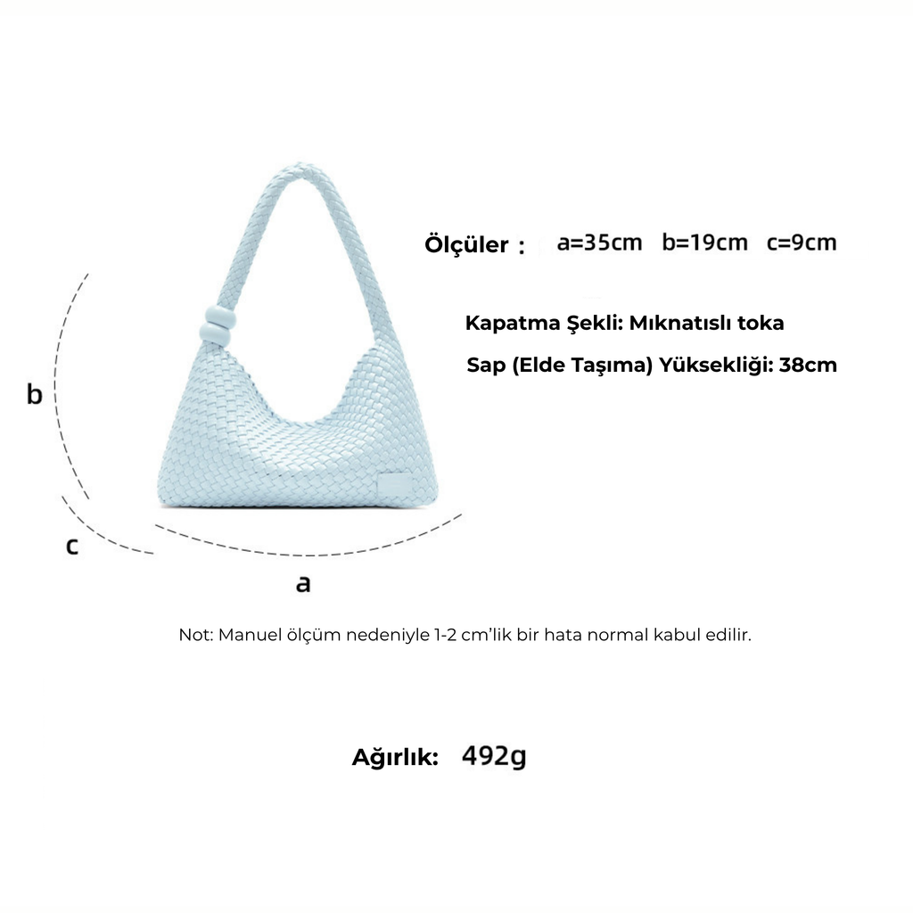 Muva Medium Rice Ball Hobo Çanta